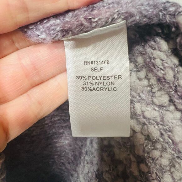 Fate Purple Gray Boucle Sweater Sz Small - Picture 6 of 7
